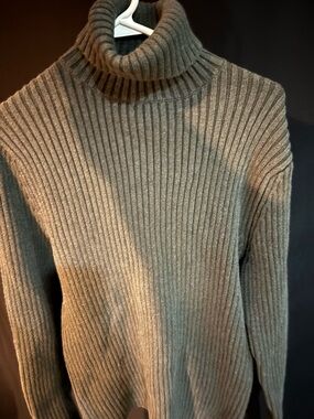 Men's Banana Republic Ribbed Turtleneck Sweater - Taupe
